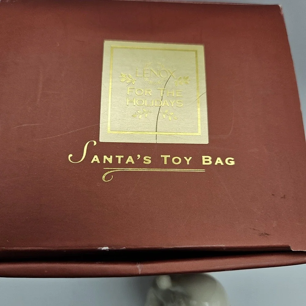 Lenox For the Holidays Santa's Toy Bag Santa Porcelain Figurine Boxed